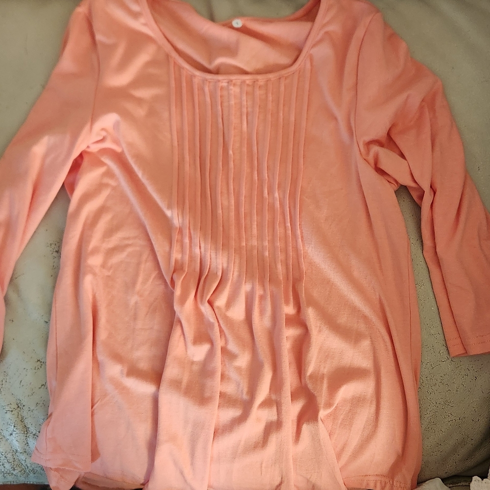 Women's Pink Long Sleeve Top